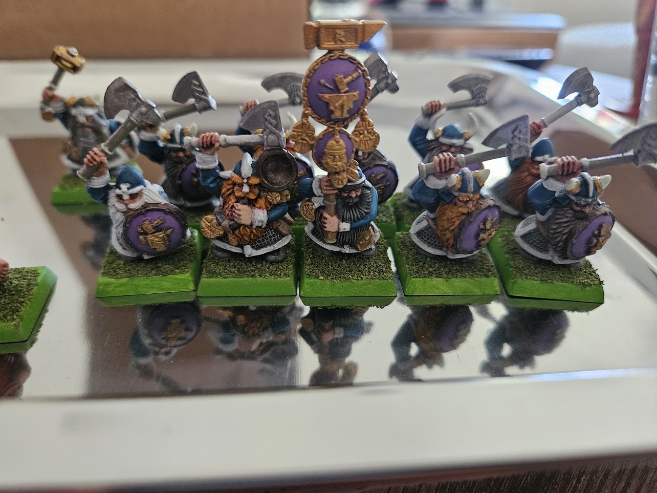 A set of dwarf warriors